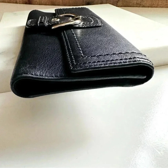 Coach Black Leather Soho Buckle Large Wallet - Picture 8 of 10